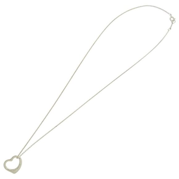 Elsa Peretti®:Open Heart Pendant in Sterling Silver  Tiffany & Co. Open Heart Elsa Peretti Silver Necklace